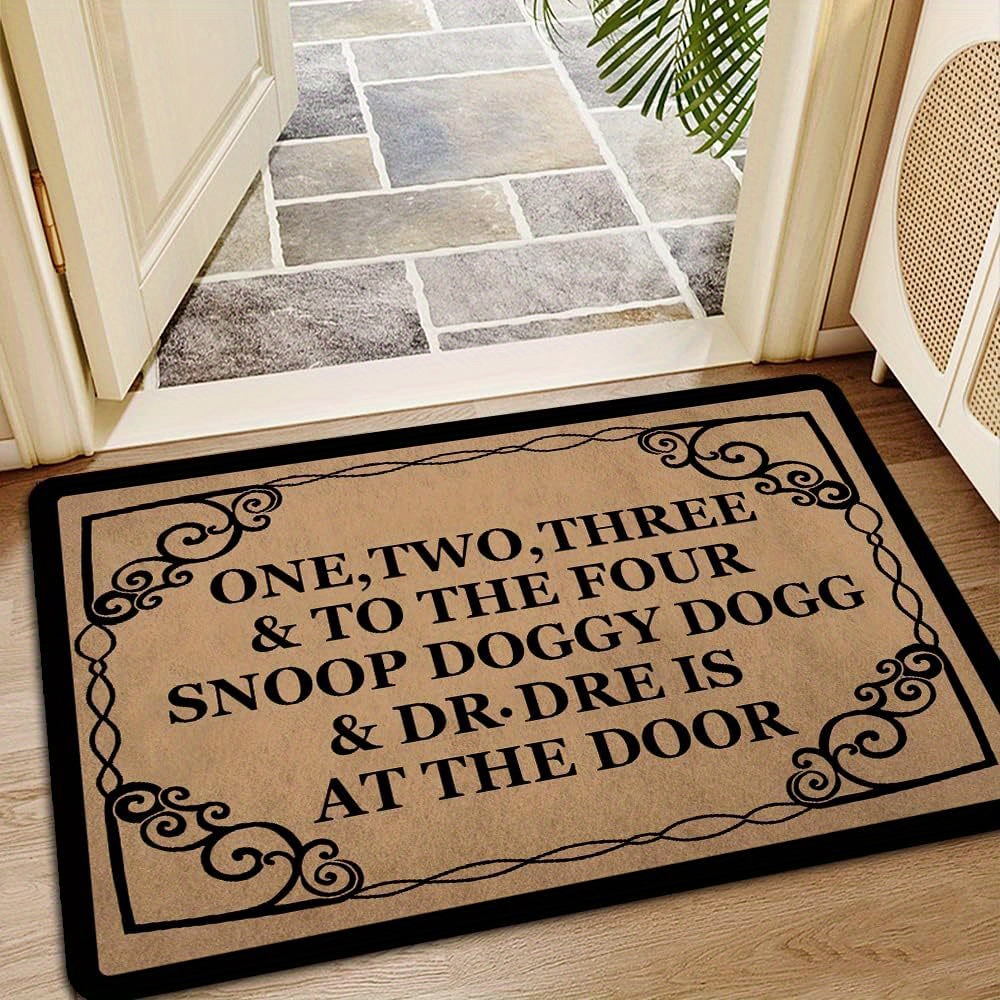 

24"x 16" Entrance Welcome Mats For Front Door Outdoor Entry 1 2 And To Is With Non-slip Rubber Back