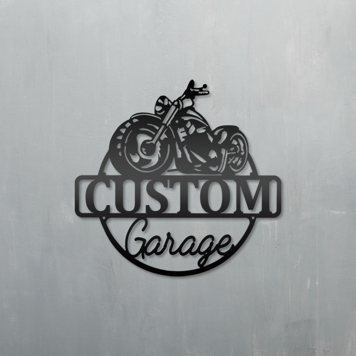 

1pc Motorcycle Garage Sign, Motorcycle Garage Metal Decor, Personalized Name Metal Plaque, Metal Decor, Housewarming, Father's Day