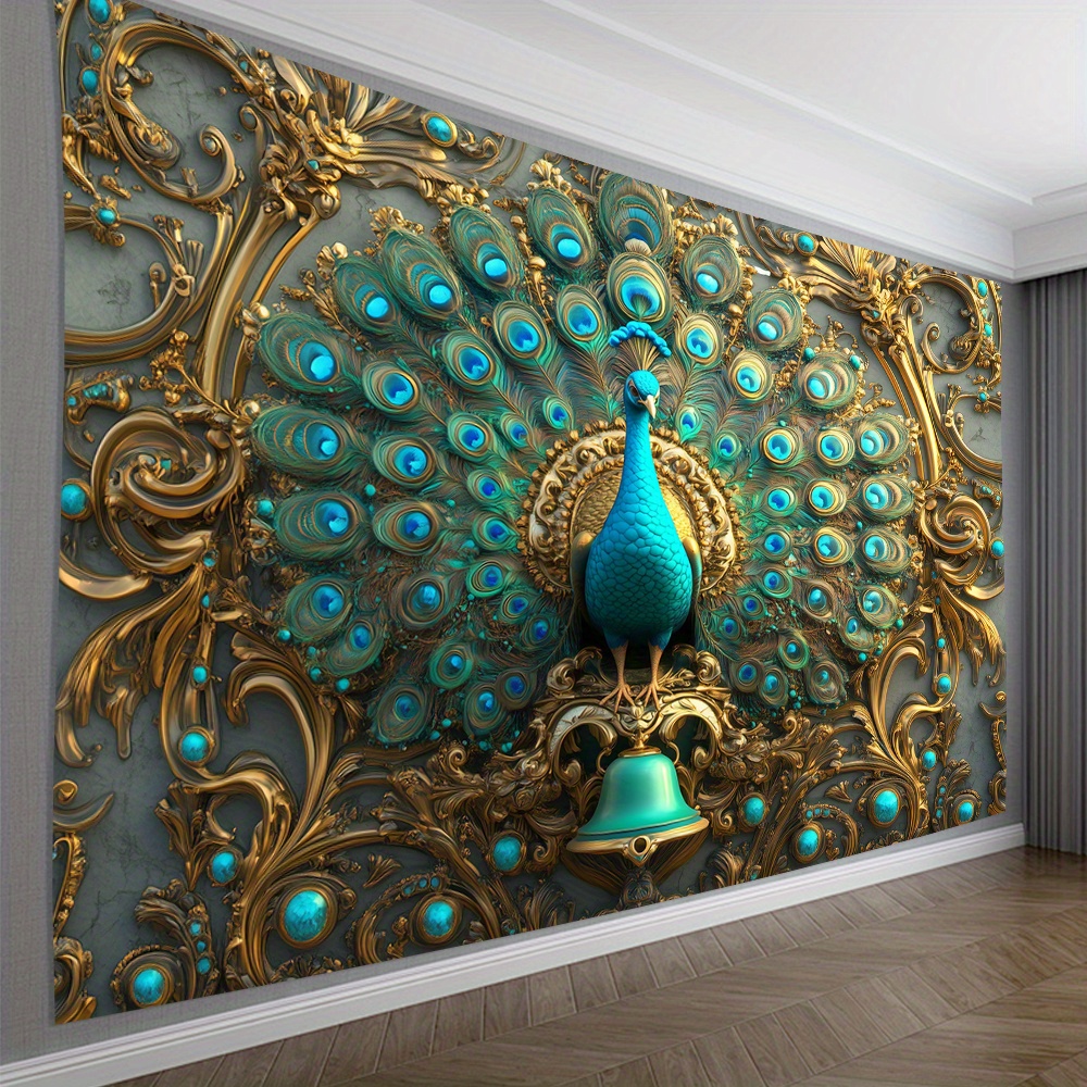 

3d Wall Tapestry - Vintage Style Polyester Home Decor For Living Room, Bedroom, Office - Parties &