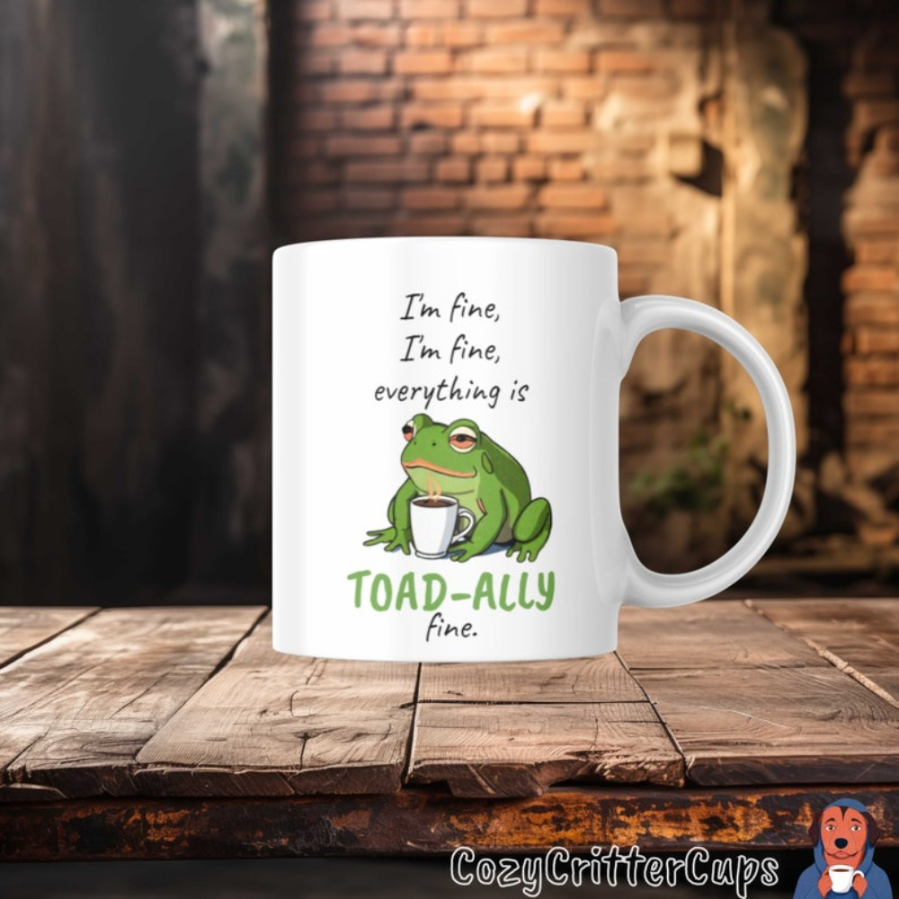 

Frog Mug, Frog Gift, Gift For , Cup, Frog Humor, Cute Animal Mug, , Gift For Friend, Toad- Fine