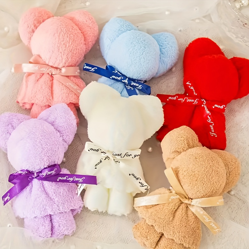 

10pcs Cute Bear Towel Gift Set - Plush Dolls For Birthdays, Weddings & Holidays - Favors & Decorations