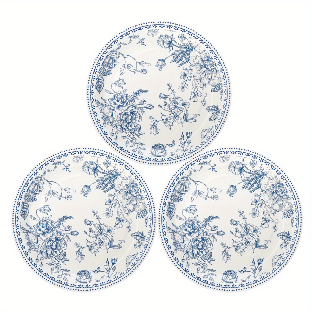   pcs blue and white porcelain pattern paper plates 7 9   and white porcelain pattern disposable party supplies disposable blue and white porcelain pattern paper plates for wedding gathering birthday party decorations