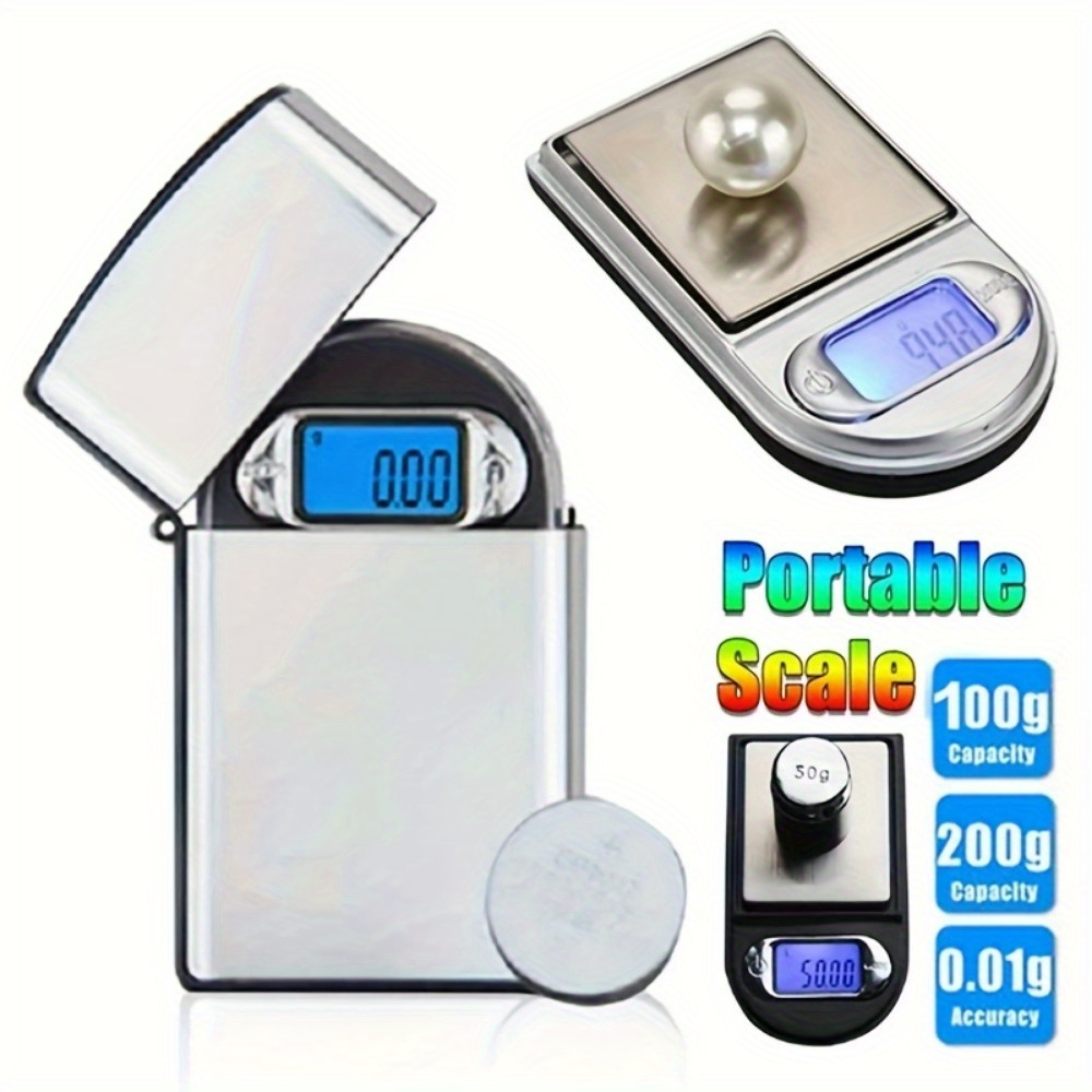 

0.01g Scale - Compact, Lcd Display With For Jewelry, Diamonds & Kitchen Use (batteries Not Included)