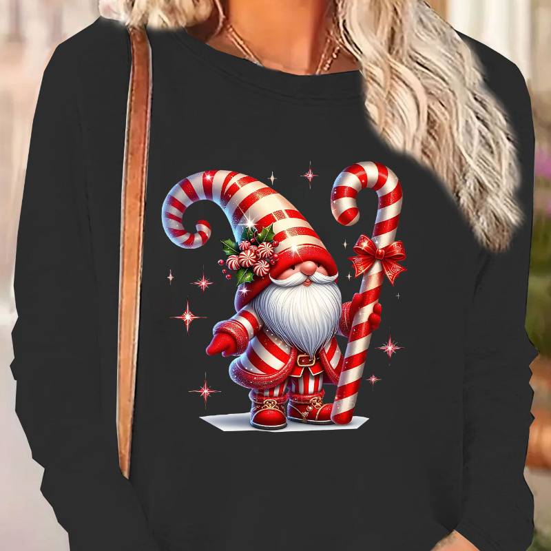 

Women's Plus Size Christmas Graphic Tee - Long Sleeve, , Fall & Top