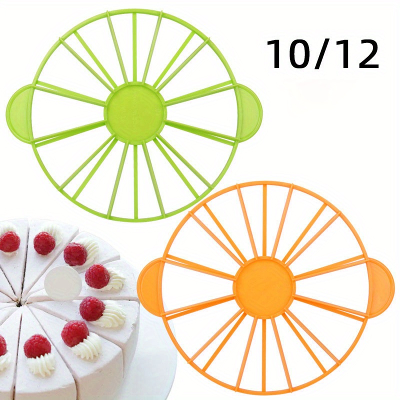 

10/12 Cake Cutter , Plastic Portion Divider, Easy-use Baking Tool For Restaurant And Kitchen - Food Contact Safe Bakeware