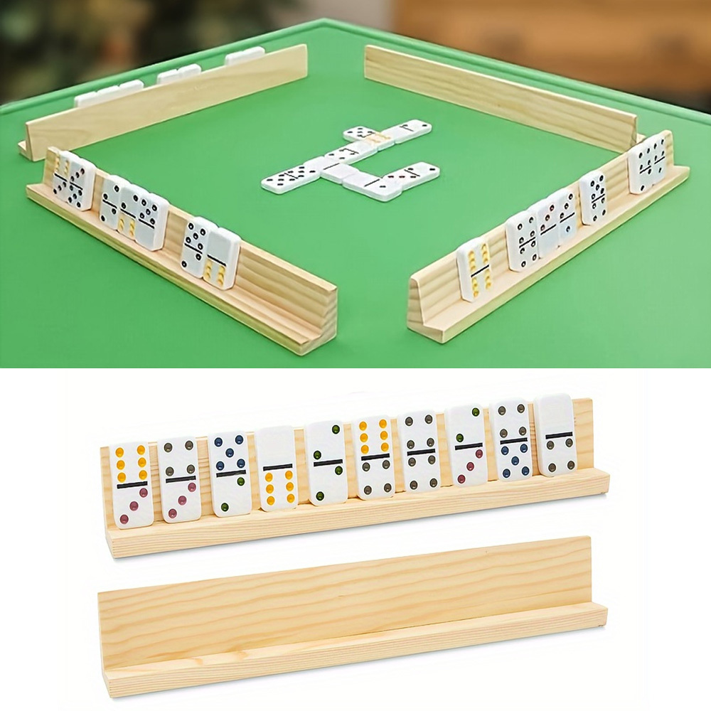 

Plateau et Présentoir en Bois pour - Support Polyvalent pour Mahjong et Autres Loisirs Créatifs, Base en Bois