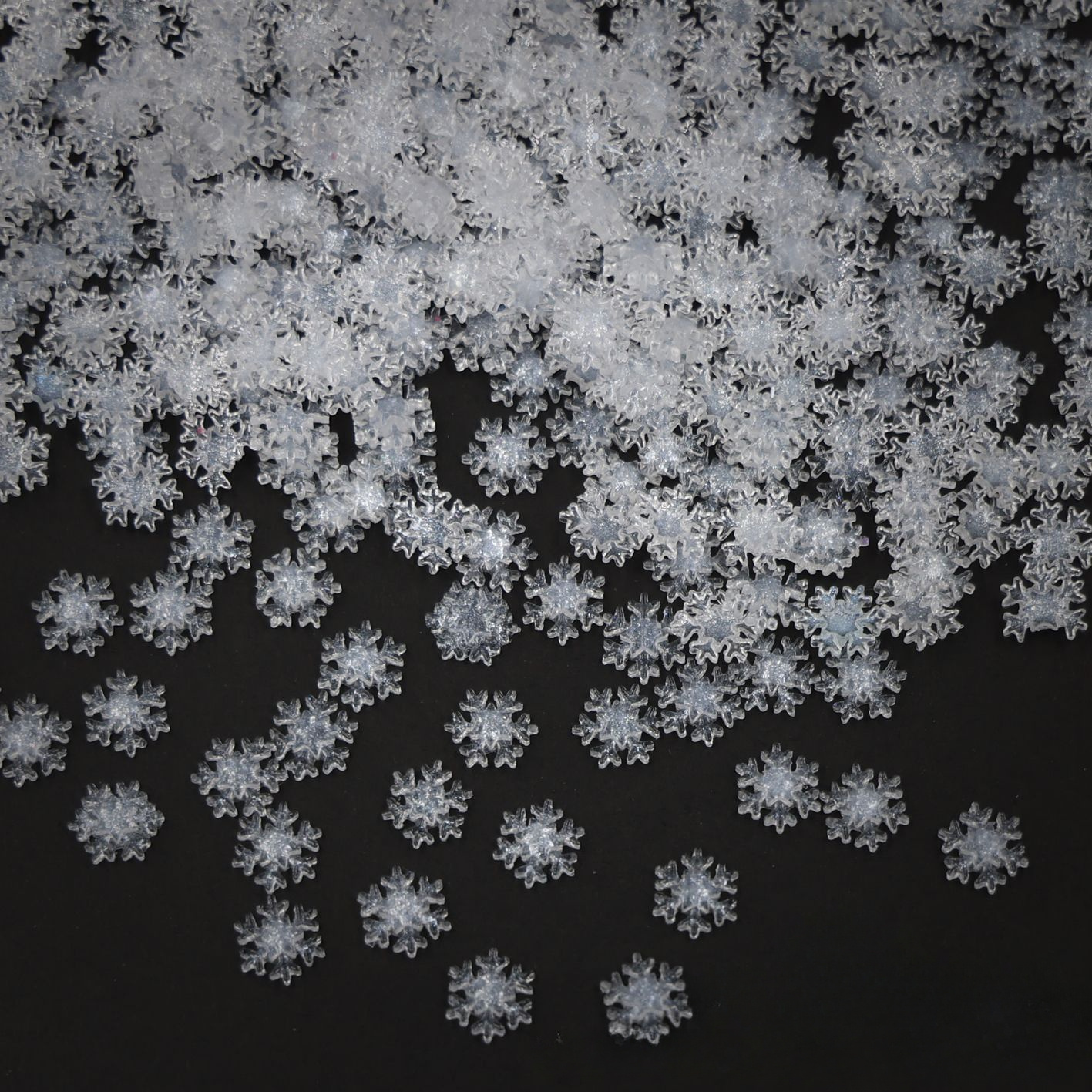 60pcs Mini Sparkling Snowflakes For Crafts, Glitter Snowflakes Ornaments For Nail Art Diy New Year Christmas Scrapbooking Diy Decor