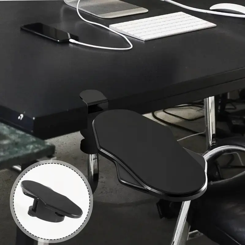 1pc ergonomic folding arm support for desk rotatable computer elbow pad no punch installation wrist rest for office use unscented no electricity or batteries needed details 1