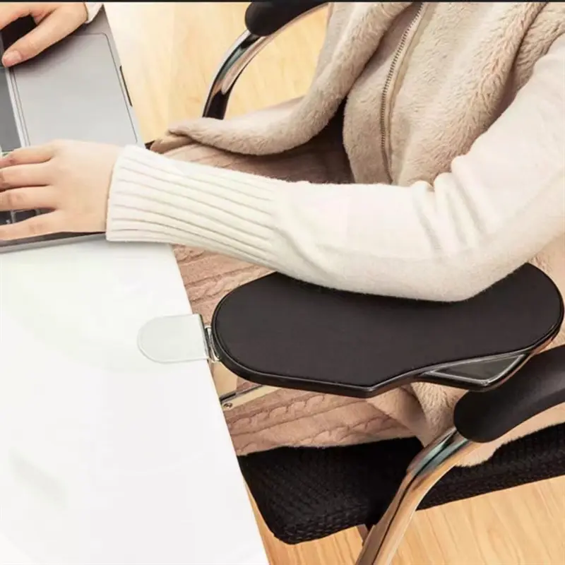 1pc ergonomic folding arm support for desk rotatable computer elbow pad no punch installation wrist rest for office use unscented no electricity or batteries needed details 0