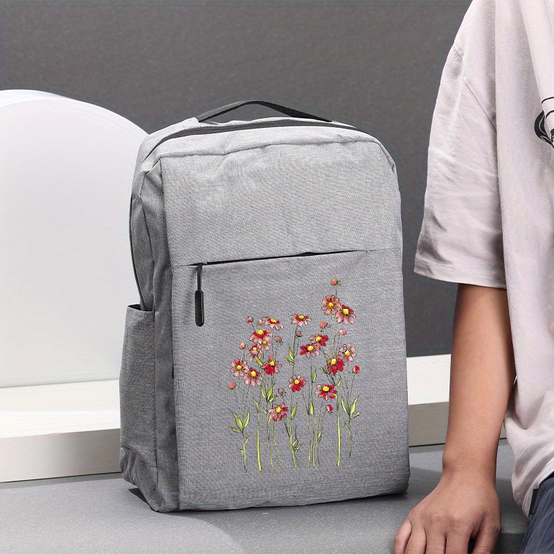 1pc lightweight high quality laptop backpack floral print 15 Temu