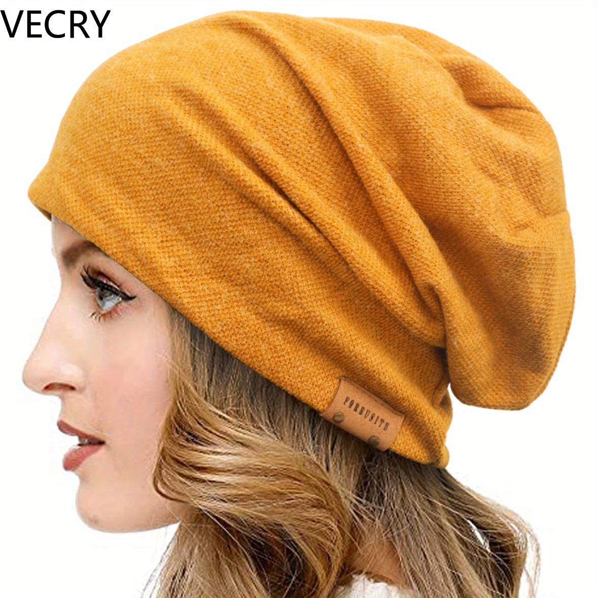 

Vecry Women Skull Cap Long Hip-hop Hat