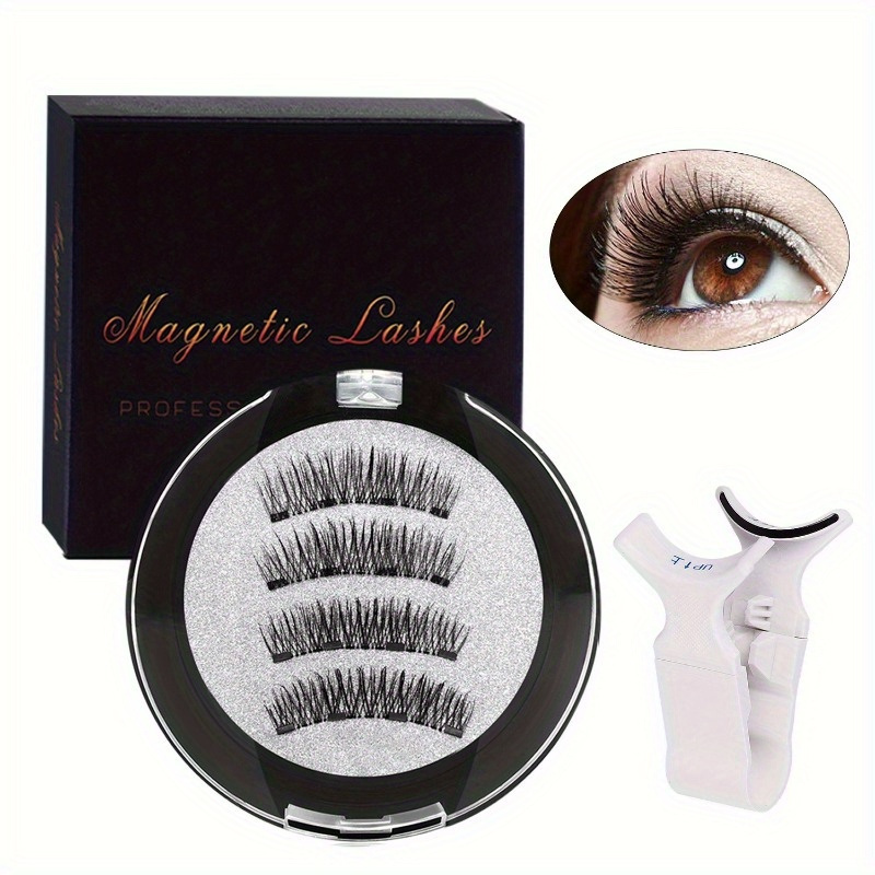 

Glue-free Magnetic False Eyelash Kit - Reusable, Hypoallergenic & -free With Professional Eye Makeup Tool