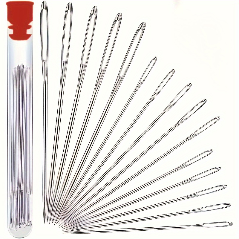 

18pcs Embroidery Needles Set, , , Steel, Stitch, Knitting, Yarn, Sewing, Hand Crochet Hook Kit, & Smooth, Rust-resistant, Diy Craft Tools