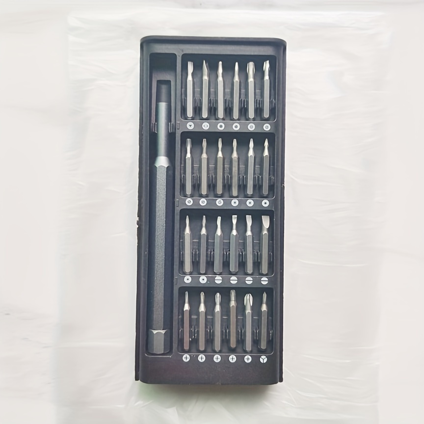 TEMU 24-in-1 Precision Screwdriver Set, Multi-functional Iron Tool Kit With Hexagonal & Heads For Mobile & Tablet Repair