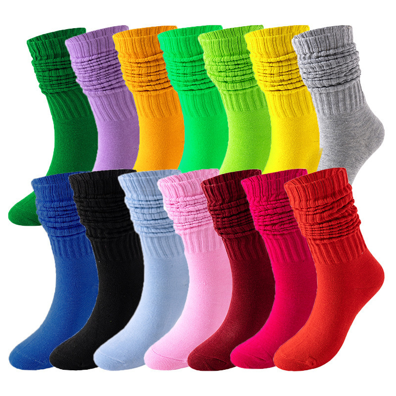 TEMU Assorted Socks, Stylish Slim Fit Knee High Socks, Women's Stockings & Hosiery