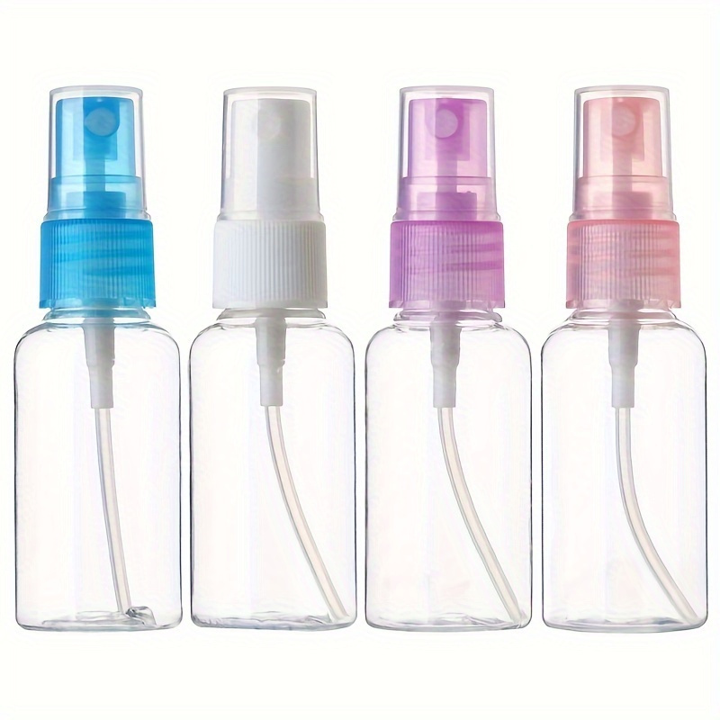 set of 4 transparent 30ml 1oz spray bottles ideal for travel   mini containers are perfect for   with makeup perfume or any liquid fragrance and are   size