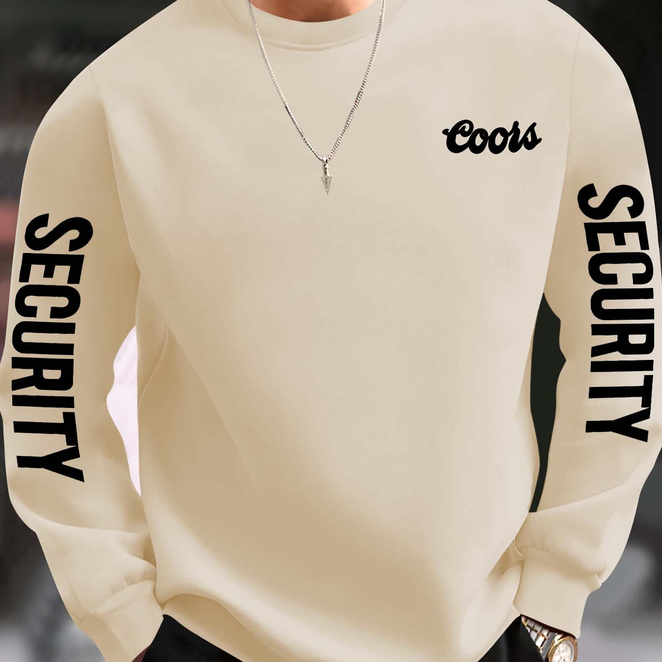 

Men's Casual Graphic Sweatshirt - Stretchy Polyester, Round Neck Pullover With Multiple Print Designs For Fall & Spring