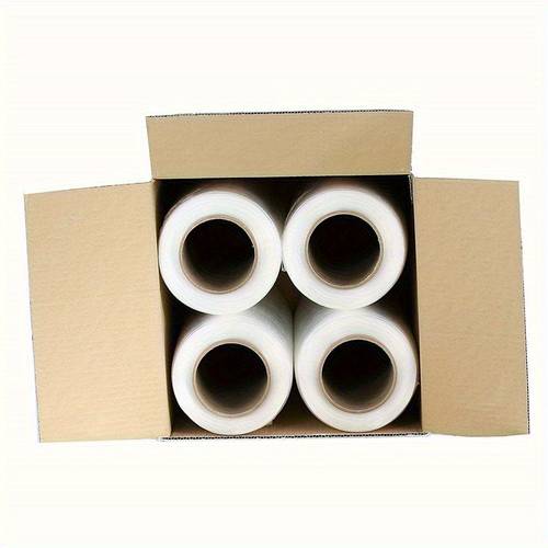 18 x 1500 80 gauge 4 rolls stretch film hand shrink wrap 1500ft