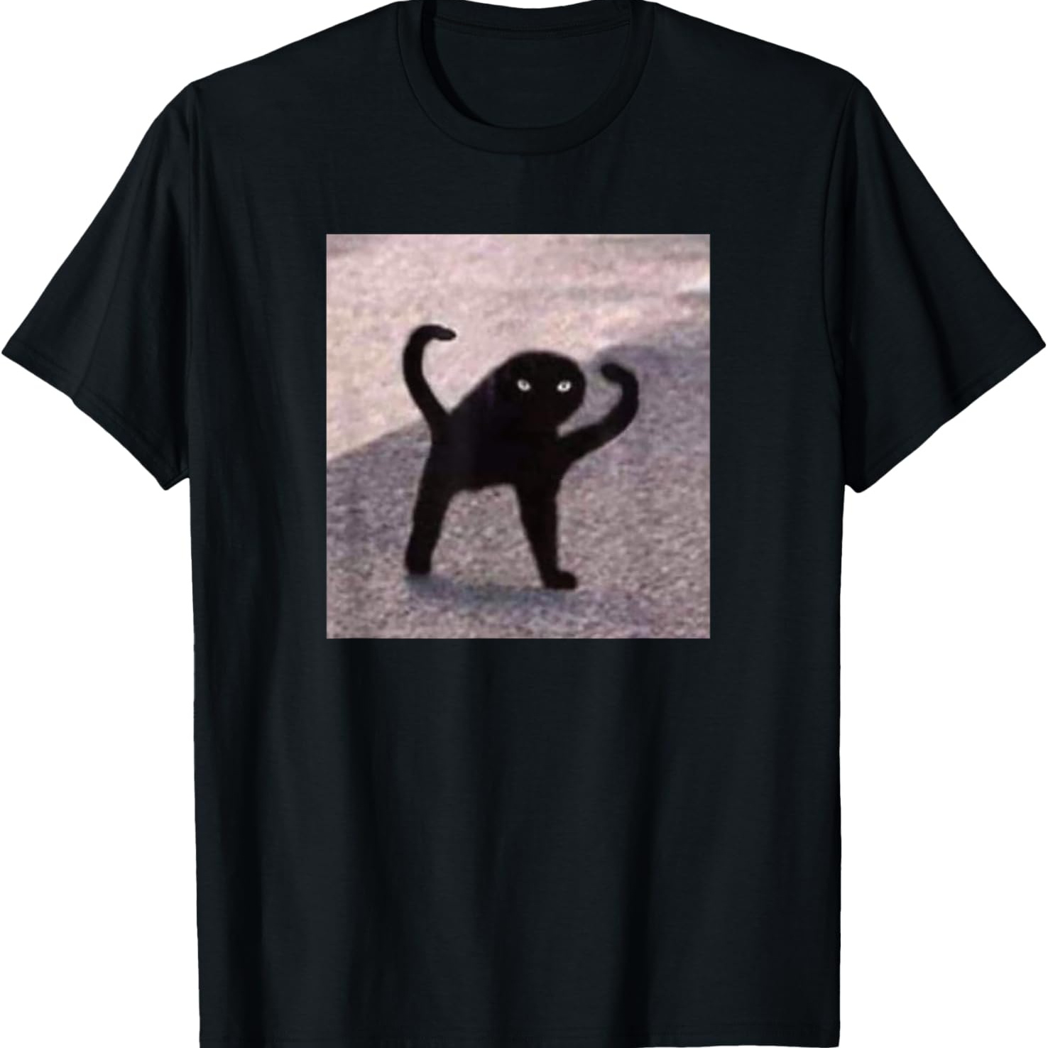 

: Cursed Cat As Fuk Meme T-shirt Cotton Diymen's Soft Breathable Comfortable Casual Sports And Christmas Gifts