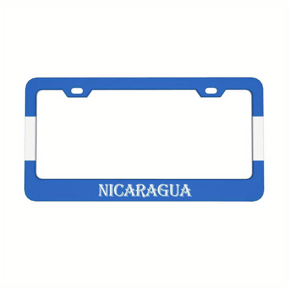 

1pc Stainless Steel License Plate Frame, 12.3x6.3 Inches, Vintage , Metal Foil Accent, For Car Front & Rear, Home & Garage, Holiday Decor, Universal Fit For Us & Canada