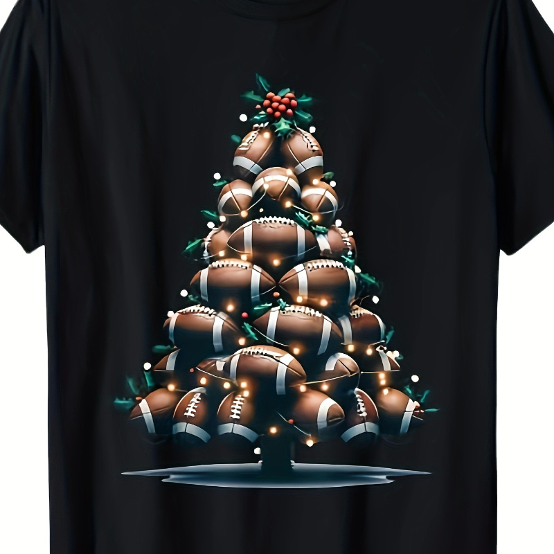 

Football Christmas Tree, Sports Player T-shirt