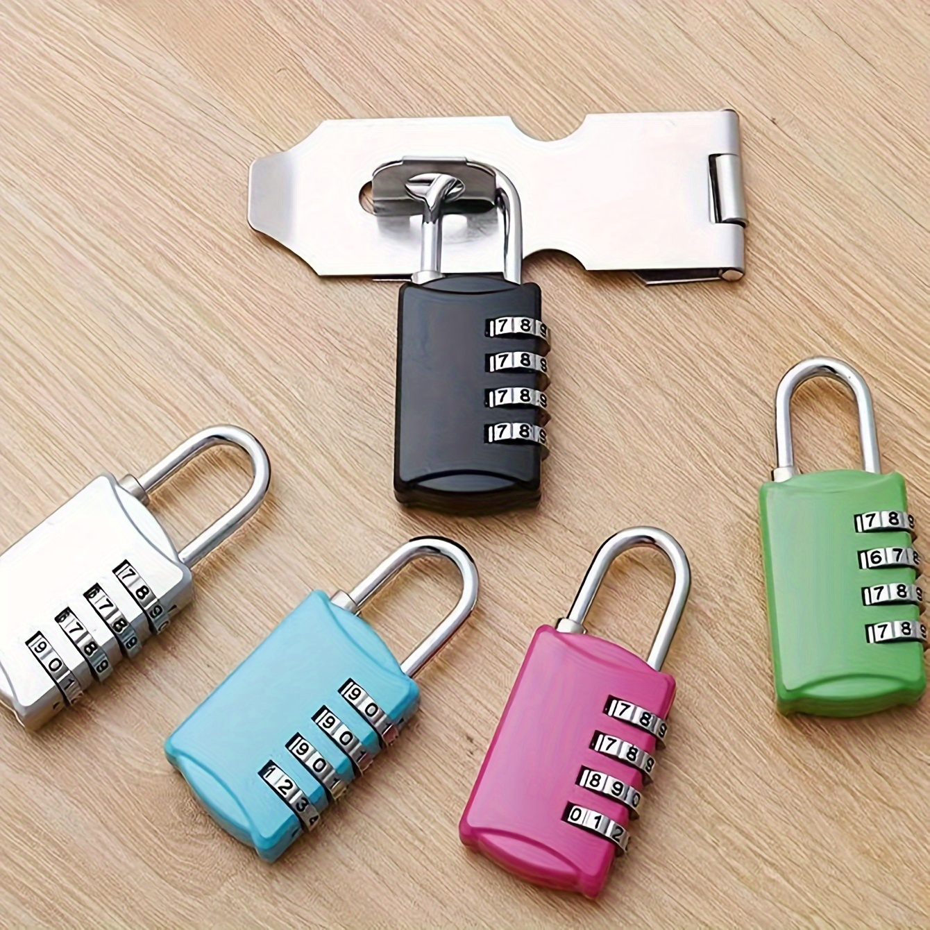 

Pink Metal Code Lock - Waterproof, 4-digit Combination, Travel Suitcases, Gym Lockers & Home Cabinets Security