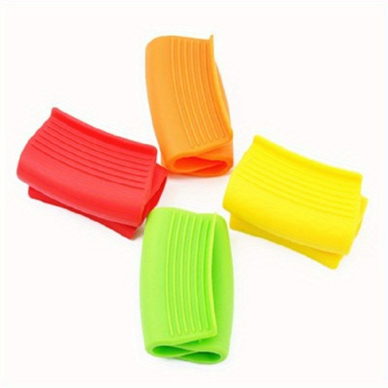 2pcs 1pair silicone hand clips heat resistant kitchen pot ear holders anti scalding oven microwave grips   high temperature kitchen accessories for cooking grilling and baking details 2