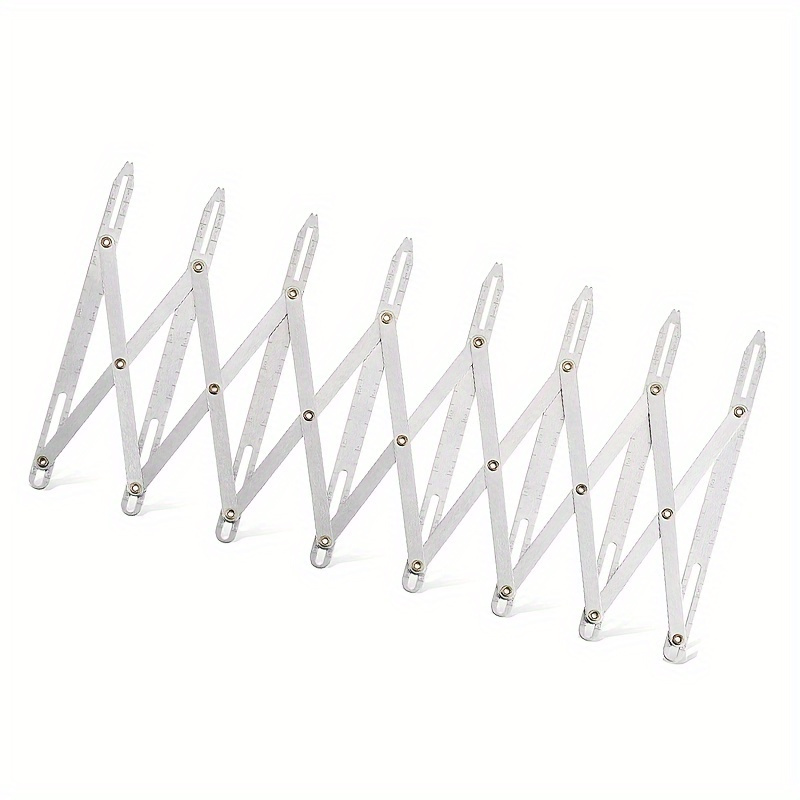 

Guide de couture extensible en aluminium pour espacement des boutons - argenté