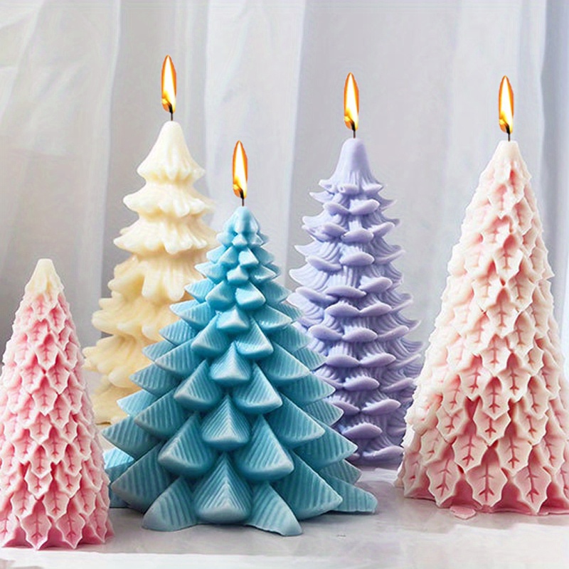 

Extra Large Christmas Tree Candle Silicone Mold - 3d Pine & Fir Design For Plaster, Resin, Cement Crafts - Diy Holiday Gift Making Tool