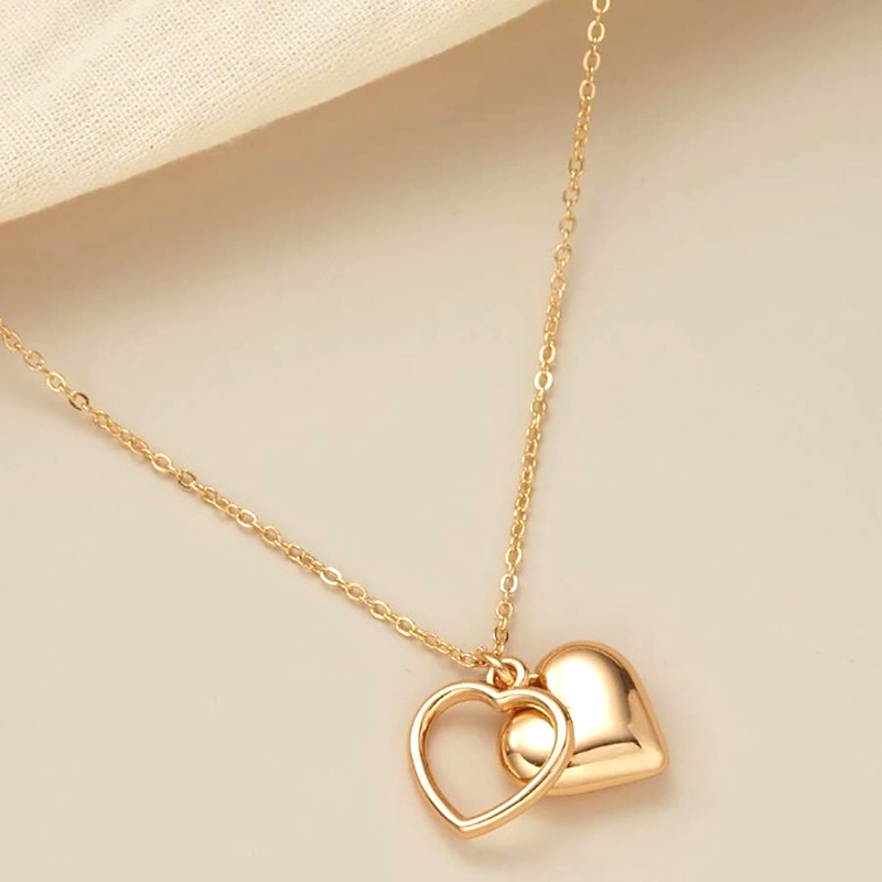 Simple Heart Shaped Luxury Necklace Party Commemorative Jewelry Versatile Exquisite Christmas Birthday Gift