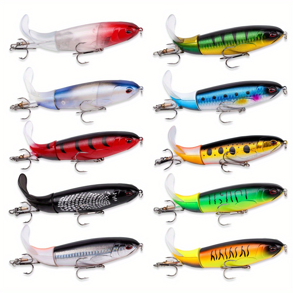 

Topwater Propeller Fishing Lure - 5.51" Pencil-shaped Floating For Bass, Catfish, Pike & Perch, Abs Material, Colors