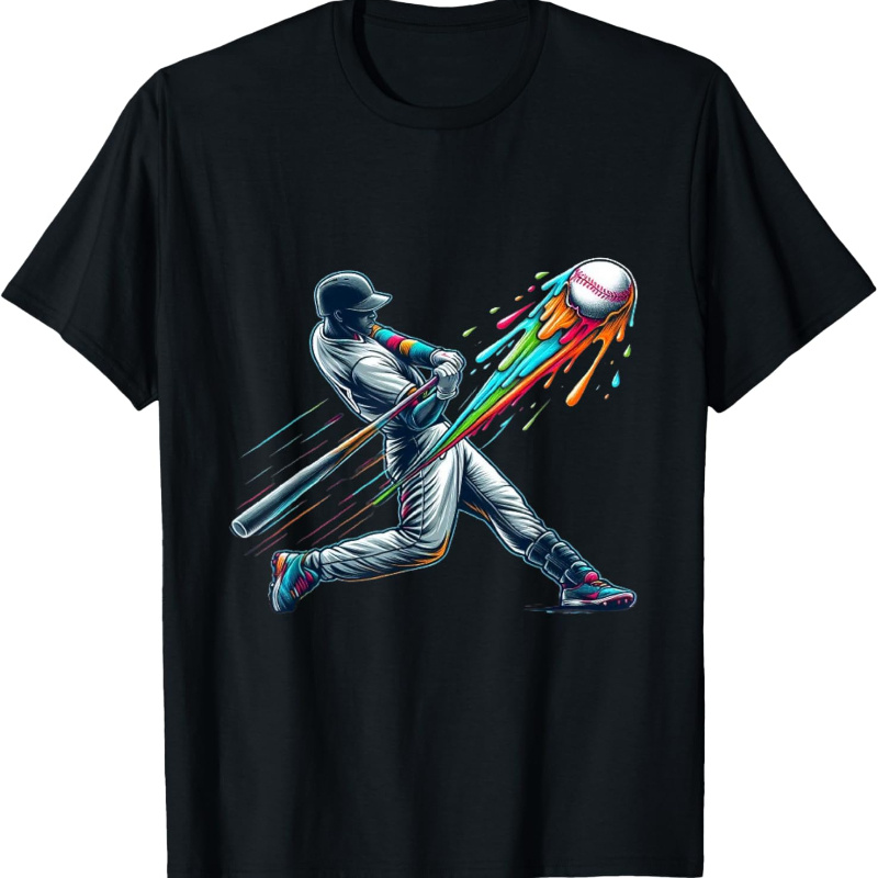 

Baseball Player -shirt For , Soft Fabric, Breathable, Comfortable Short Sleeve Tees Summer, Birthday Gift To Teens