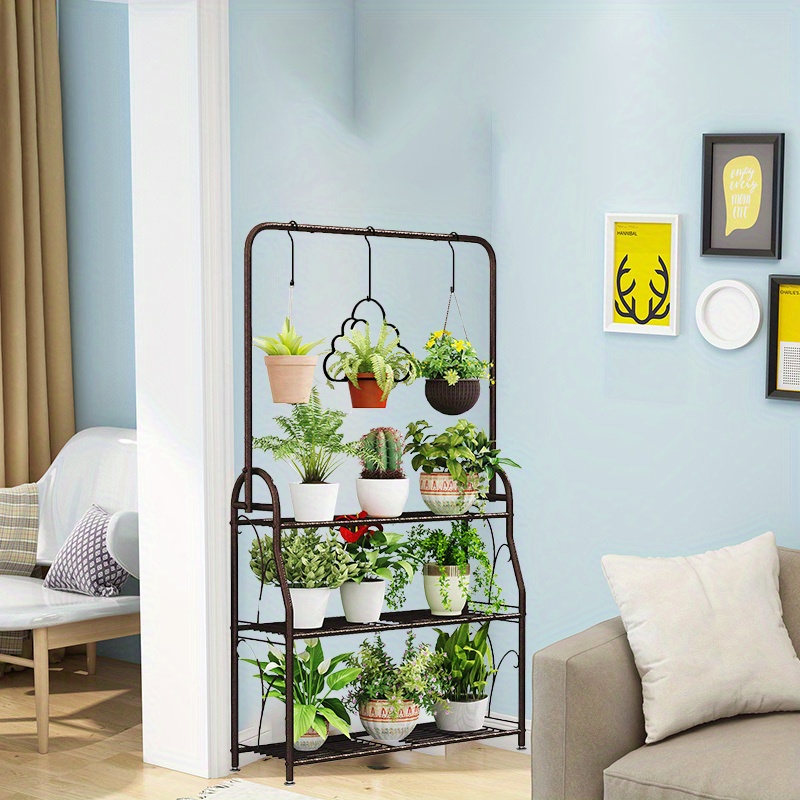 Josmimic Support Pour Plantes En Métal Design Fleur - 26 Cm, Idéal Intérieur Extérieur Salon Chambre Balcon Jardin (Lot De 1)
