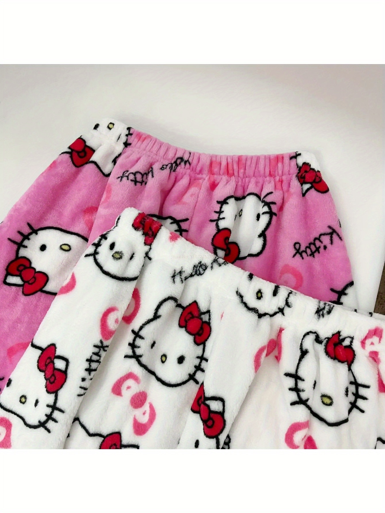 Pantalon De Pyjama Femme Sanrio Hello Kitty Y2k Kawaii Flanelle