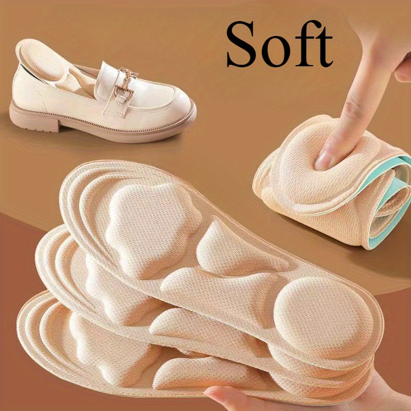 

4pcs Unisex 6d Cloud Foam Insoles, Cushioned Insoles For &