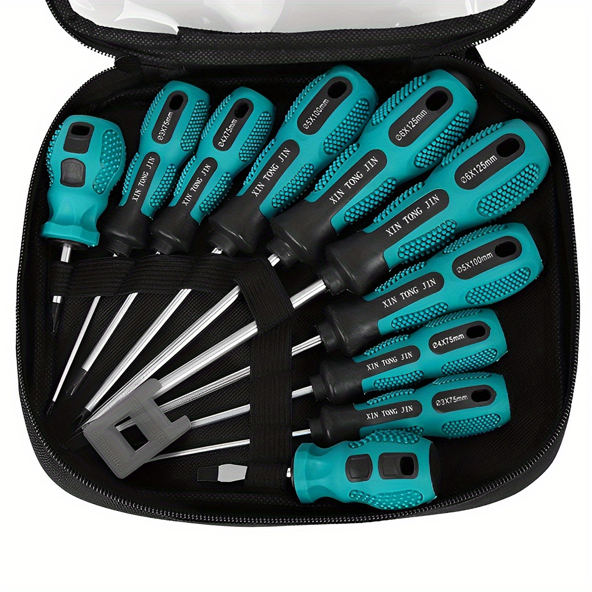 

Xin Jin 10pcs Screwdriver Set - Steel, - Handles, - (, , Hex) For Diy & Use