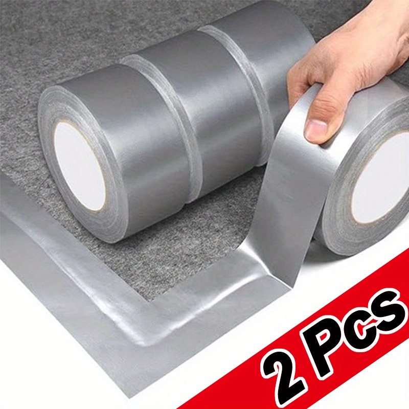 2pcs Heavy Duty Duct Tape Compatible for Plastic// Surfaces - No Residue Strong Adhesive, Super Sticky Residue-Free Tape Suitable for Indoor/Outdoor Use, DIY, Auto Repair,, Home Repairs - Multi-Purpose Bonding Tape