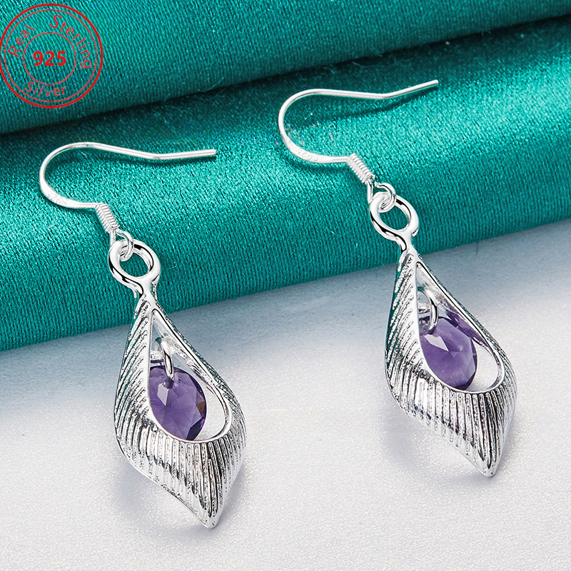 

1 Of S925 - Pendant - Purple Synthetic - Jewelry - Ladies