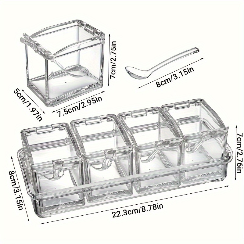 4 compartment     organizer set         storage containers for     use       for     details 6