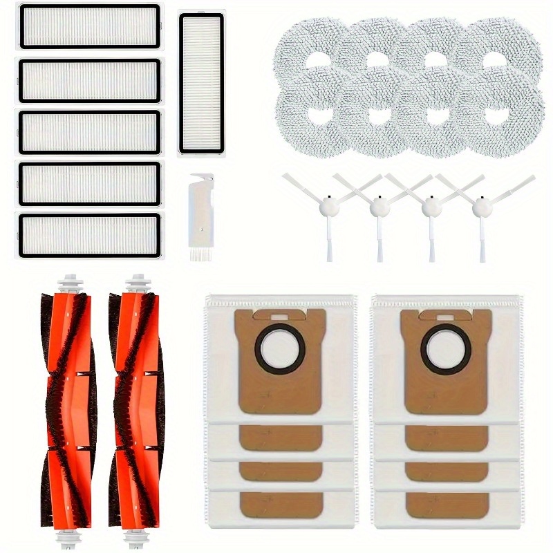 Kit Accessoires Aspirateur Robot Xiaomi X20+/X10+ - 23 Pièces : Brosses, Filtres, Sacs, Serpillères - 3