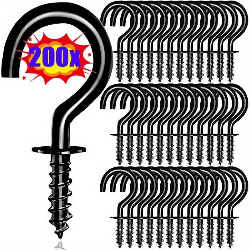 

A Set Of 100 Heavy-duty Spiral Hooks - Easy To Install, Versatile For Hanging Plants And Storage, Suitable For Kitchen, Bathroom, Bedroom