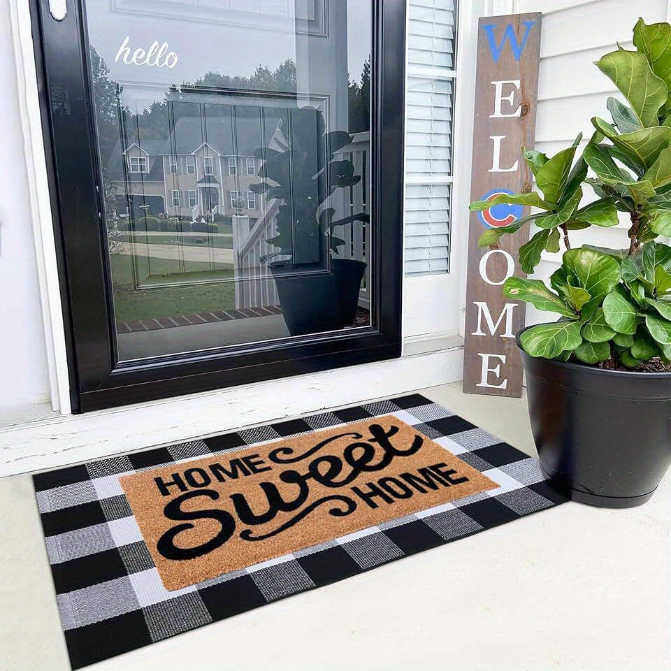 

Farmhouse Front Porch Entryway Fall Decor Floor Mat, Doormat Spring Mats