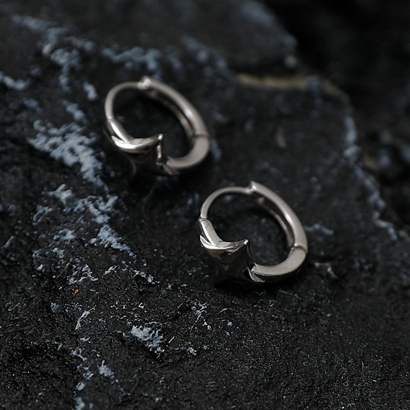 TEMU A Pair Of Earrings Featuring Simple Designs, Perfect For Lovers And Students, With Unique Geometric Shapes.