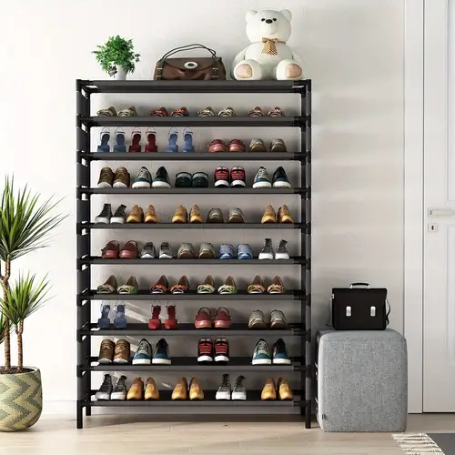 10 tiers shoe rack large capacity shoe organizer shoe shelf for 50 pair storage rack extra large shoe shelf