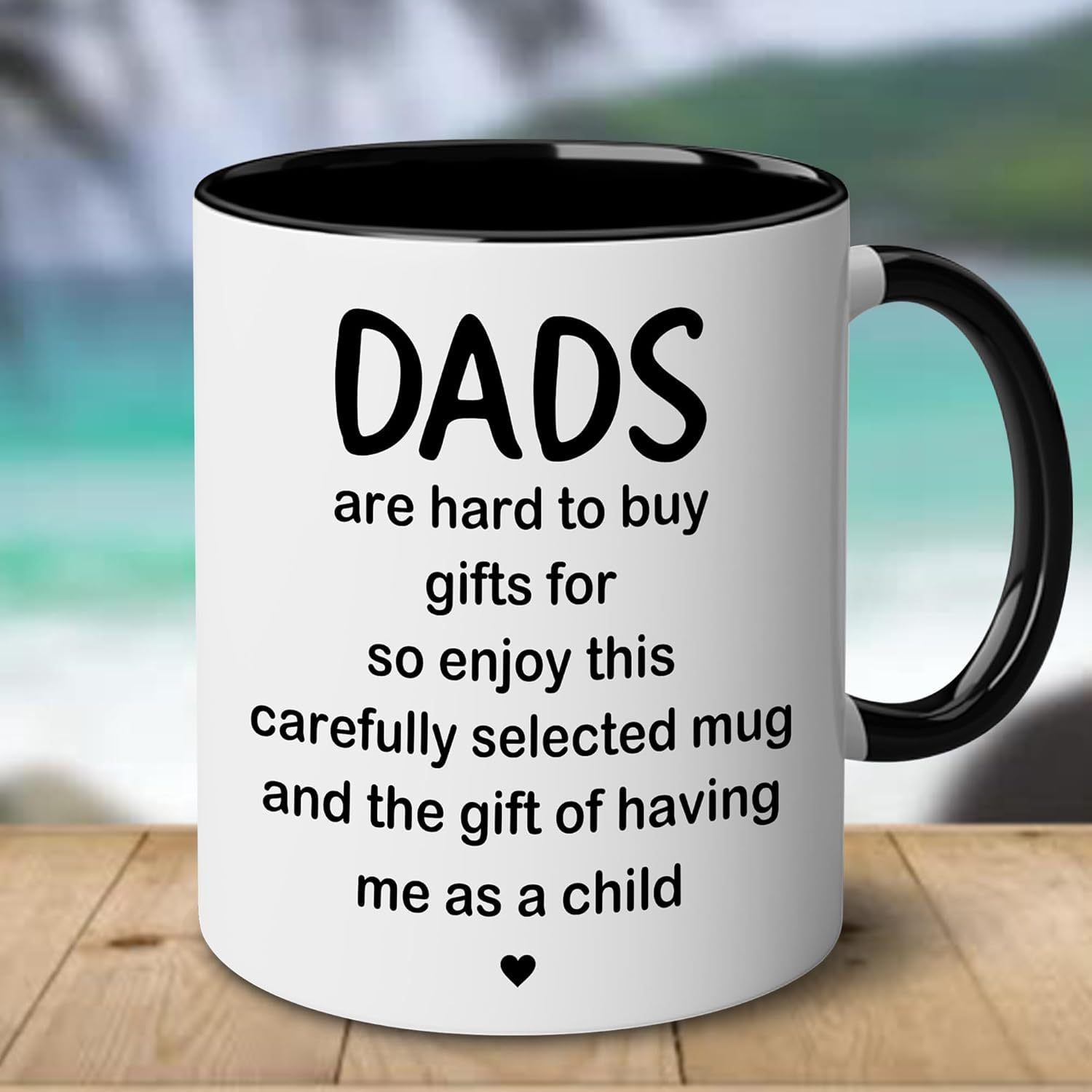 

Dad Gifts - Christmas Day Mug For Dad - Dads Are Hard To Buy Gifts For - Dad Mug From Daughter, Son - Father's Day, Christmas, New Year, Birthday Gifts For Dad, Papa, Father, Daddy