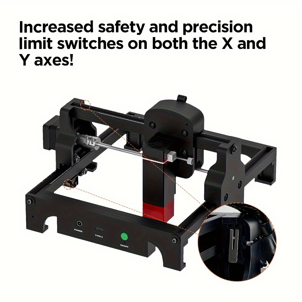 s1 mim laser printer blue light cnc metal engraver all in   and play printer laser cutter and engraver back to school gifts halloween christmas presents and other craft projects 130x130mm working area ideal engraving tool for beginners engraves wood leather and more Product details 9