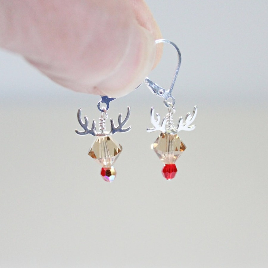 

2pcs Elk And Women's Christmas Jewelry For And