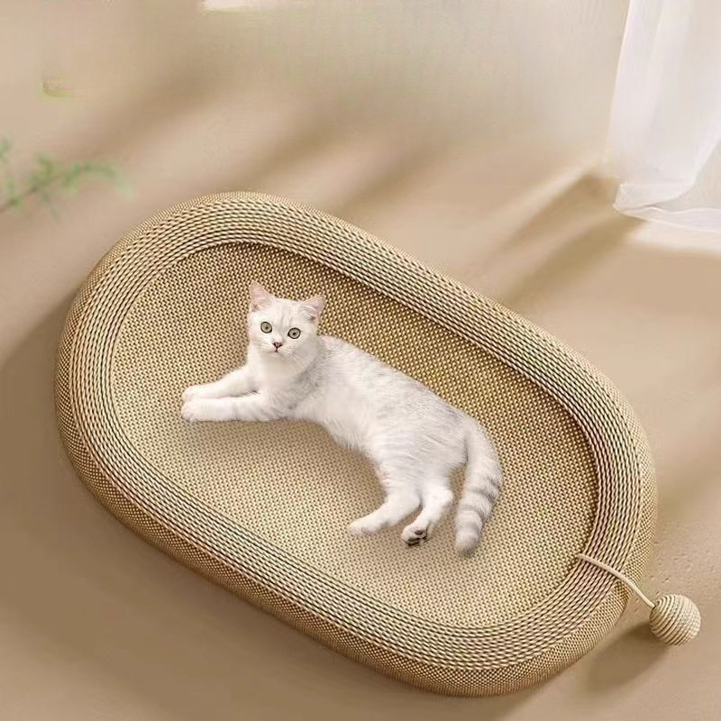 

Sisal Cat Scratching Board Bed, Non-chip-shedding Cat Toy, Wear-resistant Cat Furniture, Pet Supplies For Feline Friends