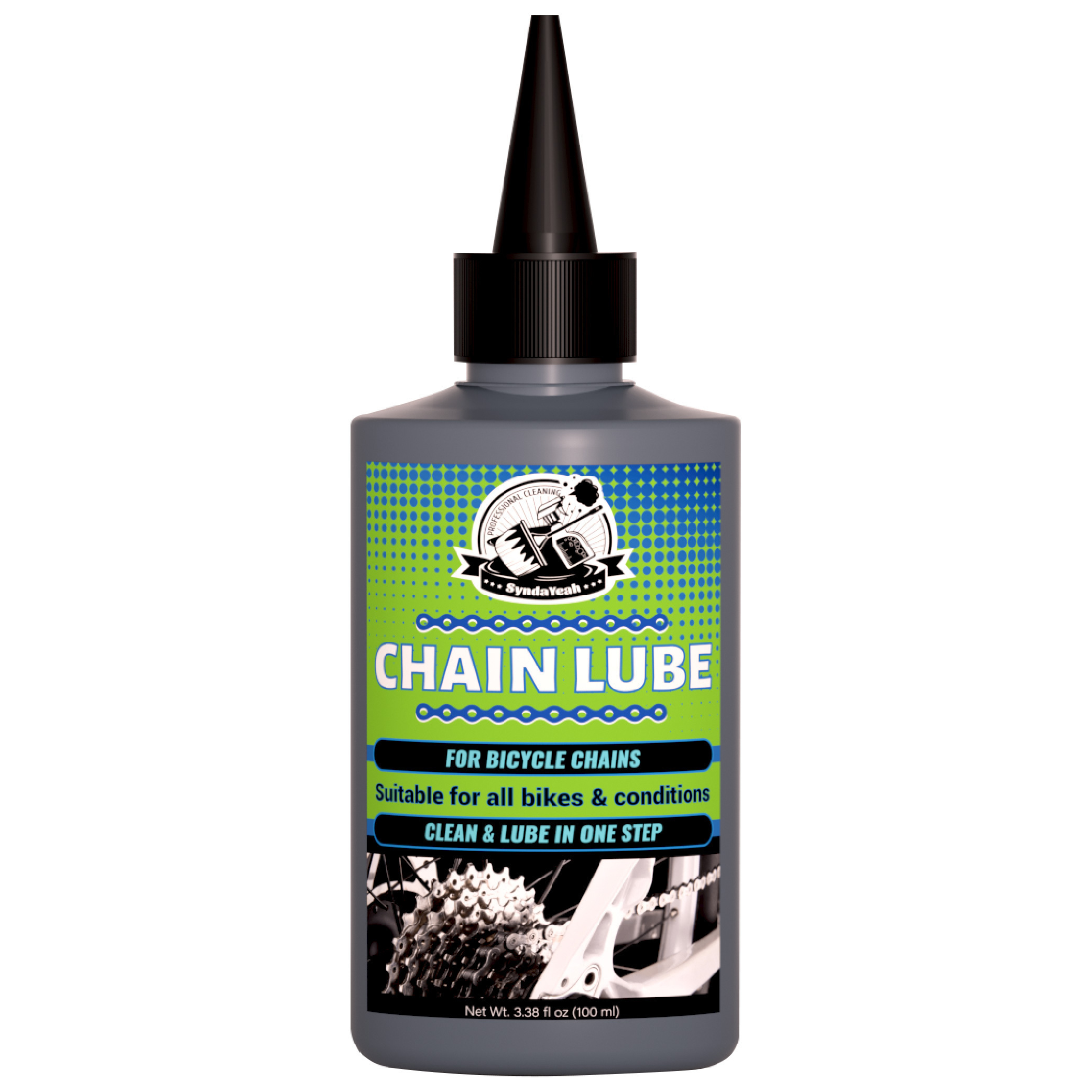 TEMU Chain & Cable - Dry Bike Lubricant - Non-fling Lubricant - Long-lasting, , Dry For All Bike - 3.38 Fl Oz (100ml)