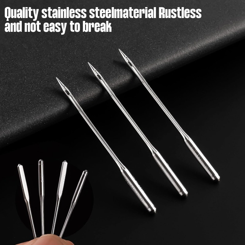 

Pcs Size / 16 Universal Leather&jeans Sewing Machine Needles, Heavy Duty Machine Needles For Thickened Fabrics, Compatible Sewing Machine